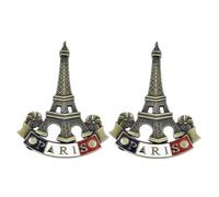 2Pcs 3D Metal Fridge Magnet Eiffel Tower Paris France Souvenir Gift Decor Refrigerator Magnets,Paris Magnets for Refrigerator, Refrigerator Magnets, Paris Magnet, Kitchen Accessories