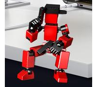 2PCS 3D Printed Action Figures, 5x9.5cm, Versatile Unique Movable Robot Figure, For Friends, Kids, Painting Collections, Photography Props