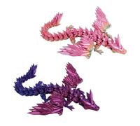 2PCS 3D Printed Dragon Figurines, PLA Material 3D Printed Fidget Toy, Desktop Decoration & Collectible Ornaments Dragon Toys. (A1)