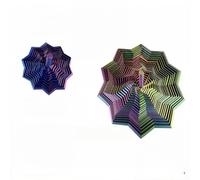 2Pcs 3D Printed Fractal Sensory Fidget Star with Handle Expandable Hexagon Spiral Stress Fidget Toy for Adults & Kids Portable Desk Decor for Office Home Ideal Christmas Birthday Present (SETB)