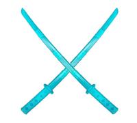 2PCS 3D Printed Retractable Samurai Sword, Telescopic Cosplay Anime Plastic Swords, Plastic Katana Sword for Kid Adult Black