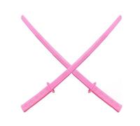 2PCS 3D Printed Retractable Samurai Sword, Telescopic Cosplay Anime Plastic Swords, Plastic Katana Sword for Kid Adult Black