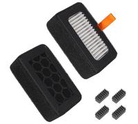 2pcs 3D Printer Air Filters with 4 Silicone Brushes, Activated Carbon Air Filter Practical 3D Printer Accessories for Bambu Lab P1P/P1S/X1/X1C/X1E