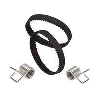 2Pcs 3D Printer Belt GT2-6 Timing Belt Closed Loop Rubber 2GT 110/112/122/158/200/280/300/400/610mm Synchronous Belts Parts Motorbike Number Plate Holder(Type A,112MM)