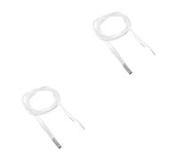2pcs 3d Printer Heat Cartridge 60w 6x20mm Silicone White with Wire | Cartridge Heater, Stable Sealing and Thermal Restoration, Easy Replacement for Hotend Maintenance and Lab Use