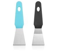 2pcs 3D Printer Scraper, Stainless Steel Metal 3D Printer Spatulas Paint Remover Safety Model Disassemble Tools Professional 3D Printing Accessories Without Damage Build Surface