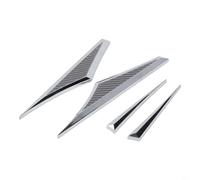 2PCS 3D Side Door Emblem Stickers, Metal For Fender Badge Decals for Car Exterior Trim, Stainless Steel Wing Stickers to Cover Scratches on Doors and Body Panels(B)