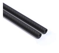 2Pcs 3K Carbon Fiber Tube Length 500mm OD 6-30mm Twill Matte Hollow Carbon Rods For Drone Frames Engineering Prototypes Racing Upgrades RC Models DIY Projects(12x9x500mm)