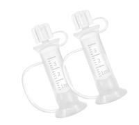 2PCS 3ml Silicone Breast Milk Collector with Measurement Marks for Nursing Moms and Newborn Medicine Colostrum Container Silicone Liquid Collectors Perfect for Hand Expression and Feeding with Clear