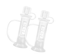 2PCS 3ml Silicone Breast Milk Collector with Measurement Marks for Nursing Moms and Newborn Medicine Colostrum Container Food Grade Silicone Milk Catcher