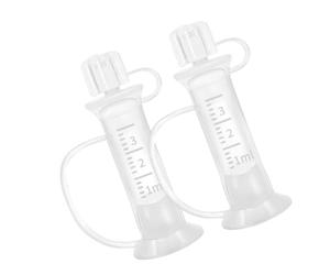 2PCS 3ml Silicone Breast Milk Collector with Measurement Marks for Nursing Moms and Newborn Medicine Colostrum Container Silicone Liquid Collectors Perfect for Hand Expression and Feeding with Clear