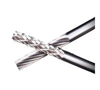 2PCS 3mm Shank Rotary File Wood Metal Polishing Carbide Drill Bit File Hard Alloy Rotary Burr End Milling Cutter(4454)