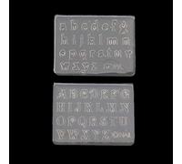 2Pcs 3mm Small Size Numbers Letters Mold Pendant Resin Silicone Molds Resin Message Fillings Making Jewelry Making Tool Mold