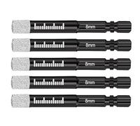 2PCS/3PCS/4PCS/5PCS/7PCS Dry Diamond Drill Bits For Granite Porcelain Tile Ceramic Marble Drilling Hex Shank Drill Bits Tools(5PCS SET 2 6mm)
