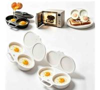 2PCS/3PCS Egg Poacher, with Lid and Handle Egg Poachers Non Stick Quick Oil-Free Cooking Quick and Easy for Home Breakfast,A