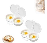 2PCS/3PCS Poached Egg Moulds, with Lid and Handle Poached Egg Maker Quick Oil-Free Cooking for Home Breakfast,Kitchen Gadgets,A