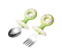 2pcs/3pcs Toddler Spoon Cutlery Baby Flatware Set Baby Spoons Fork First Feeding Utensils Baby Led Weaning Supplies