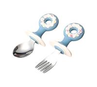 2pcs/3pcs Toddler Spoon Cutlery Baby Flatware Set Baby Spoons Fork First Feeding Utensils Baby Led Weaning Supplies Baby Utensils