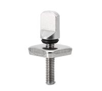 2PCS 3PCS Tool- Stainless Steel Longboard Fin Screws and Plate No Tool Surfboard Compatible with Most Boards Rustproof Easy to Tighten Fit Paddleboard