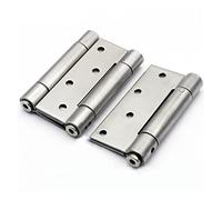 2pcs 4/5/6 Inch Stainless Steel Spring Hinge DIY,Two-Way Open Automatic Closing Door Modern Simple and Quick Hinges(B,6 Inch)