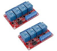 2pcs 4 Channel 5V Relay Module with Optocoupler High or Low Level Trigger Expansion Board for Raspberry Pi Arduino (12V)