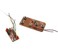 2Pcs 4-Channel RC Transmitter and Receiver - 27MHz Remote Control Board, Robot Models, Drones and DIY Smart Vehicles