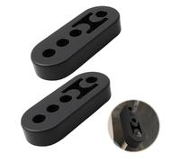 2PCS 4 Hole Exhaust Hanger Adjustable Muffler Shock Absorber for Pipe, Universal Tailpipe Mount Brackets Insulator Fit Car Truck Suv, for Vehicle Secure Installation and Vibration Reduction