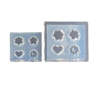 2PCS 4-Holes Silicone Cake Mold Baking Pastry Chocolate Ice Cream Biscuits Cupcake Decorating Molds Food-Grade Silicone Mold