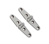2PCS 4 Holes Stainless Steel 316 Strap Hinge 26x102mm Mirror Polish Hinges Marine Boat Hardware,Anti-Rust