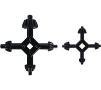 2Pcs 4 in 1 Drill Chuck Key, Professional Master Hand Drills Chuck-Key Wrench for Drill Press, for Tighten Universal Combination Hand