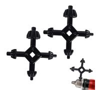 2PCS 4 in 1 Drill Chuck Key Wrench,4 Sizes Multifunctional Universal Chuck Key Hand Drilling Tool,Fit Handheld Drilling Tool for Drill Press Power Tool Chucks Replacement