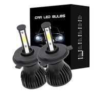 2pcs 4 Side COB 50W 16000LM Car light H4 H7 LED H8 H9 H11 9006 9005 HB3 HB4 6000K 6500K White Auto Fog Light 12V LED Bulb(9007/HB5 Hi/Lo)(H4 Hi Lo)