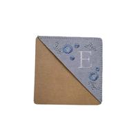 2Pcs 4 Styles Hand Embroidered Corner Bookmark Handmade Four Seasons Stitched for Book Lovers(Light Purple-F)