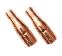 2PCS 401-42-50 Brass MIG Welding Nozzle Slip-On for 404 Series Diffuser, 1/2-Inch ID with 1/8-Inch Groove, Copper Contact Tip for Welding Accessories