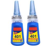 2PCS 401 Super Glue All Purpose Waterproof,Strong Bonding Adhesive for Nails,Plastic,Metal, Shoe Repair,Ceramic,Glass,Rubber,Shoe Sole Glue,Clear Gel Glue,High Viscosity Fast Bonding Liquid Adhesive