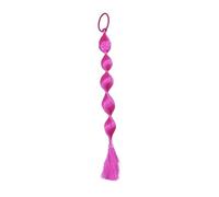 2pcs 42cm Colorful Children's Braids Wigs Lantern Braids Hair Accessories for Kids with Hair Rings and Headbands(Rosered)
