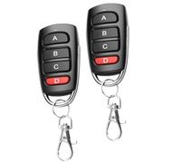 2pcs 433MHz Garage Door Opener Remote Universal Duplicator Electric Gate Fob Universal Cloning Wireless Alarm Remote Control Key Fob for Car Garage Door Gate Garage Door Opener Remote Cloning