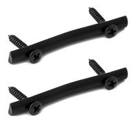 2Pcs 44.5mm Guitar String Retainer Bar with Locking Screws for Tremolo System Electric Guitar Parts, Black