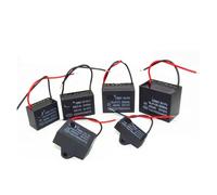 2PCS 450V 1uf 1.2uf 1.5uf 2uf 2.5uf 3uf 3.5uf 4uf 4.5uf 5uf 6uf 7uf 8uf 10uf 12uf 16uf 20uf CBB61 Fan Capacitor 450VAC YYVFLAUX(8uf)