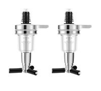 2Pcs 45Ml/1.5Oz Bar Butler Wall Mounted Replacement Nozzle Shot Dispenser for Revolving Liquor Bottle Holder Silver