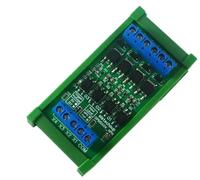 2PCS 4CH 5A NPN PLC Signal Amplifier Din Rail Mount Board Isolation MOS Tube Module Digital Logic Level Converter DC 3.3 5 12 24V(4CH NPN-PNP 5V,With SHell)