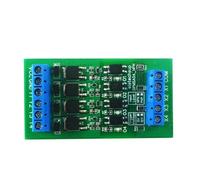 2PCS 4CH 5A NPN PLC Signal Amplifier Din Rail Mount Board Isolation MOS Tube Module Digital Logic Level Converter DC 3.3 5 12 24V(4CH NPN-PNP 12V,Only Board)
