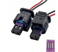 2Pcs 4H0973702A Connector Pigtail for A3 A4 A5 A6 Q3 Q5 R8 4H0 973 702 A | 2-way sealed female, 1.2mm, For fuel pump, camshaft adjuster, temp sensor. Replaces 8J0973202, 4F0973702