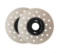 2pcs 4Inch 100mm Rock Slab Cutting Disc Saw Blade 1mm Grinding Disc Polishing for Beveling,Small Cuts,Grinding,Rounding Shaping Edges/Corners of Porcelain,Tiles,Granite,Marble,Concrete