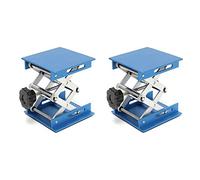 2pcs 4Inch Aluminum Alloy Jack Scissor Lift Platform/Foldable Lifting Table Pad Height Control