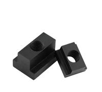 2pcs/ 4pcs/ 8pcs M6 M8 M10 M12 M14 M16 M18 M20 M22 Black Oxide Finished Grade 8.8 Carbon Steel Nut Tapped Through(2pcs,M20)
