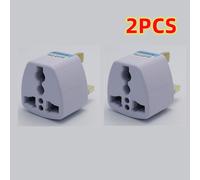 ( 2PCS) 4PCS European to UK Plug Adaptor 3 Pin UK Plug Travel Adapter Euro