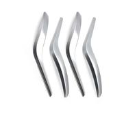2PCS/4PCS Interior Left Right Door Handle Outer Cover Puller Trim Replacement for X1 E84 2010-2016(Silver 4pcs)