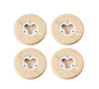 2Pcs/4Pcs Practical Wood Jar Opener Creative Round Beer Opener Elegant Wood Bottle for Parties Gatherings Bottle
