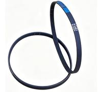 2Pcs 4PJ487 FLY056 FL267 Lawn Mower Drive Belts, Rubber Closed Loop Timing Belt Compatible with Flymo Easi Glide 300V 330 330XV Lawnmowers